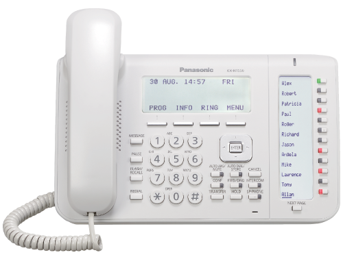 Panasonic KX-NT556 self-labeling IP desk phone