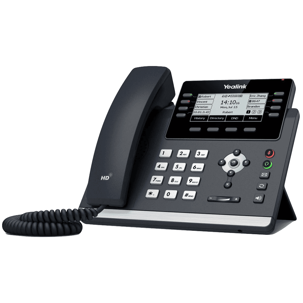 Yealink T43U standard VoIP desk phone