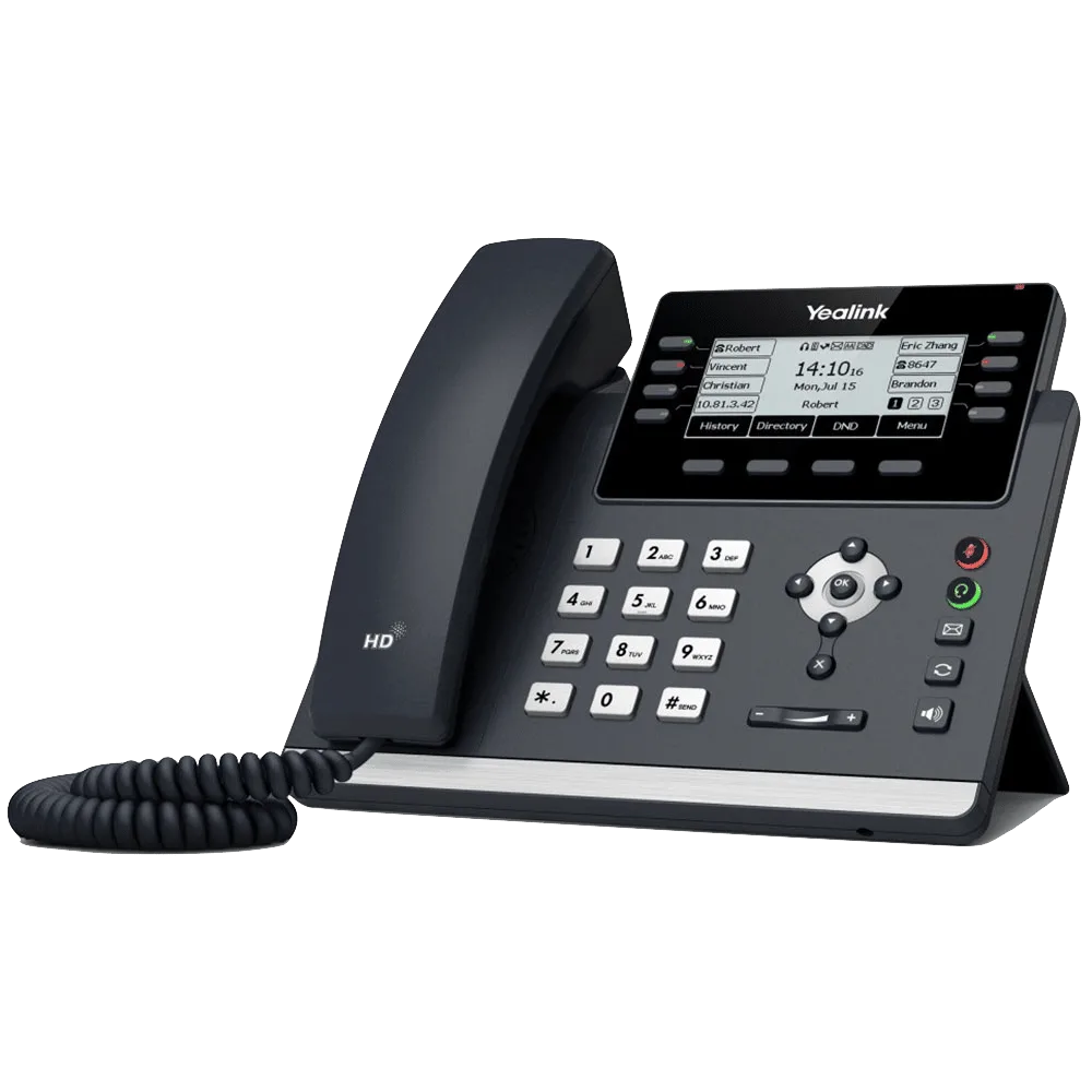 Yealink T43U standard VoIP desk phone