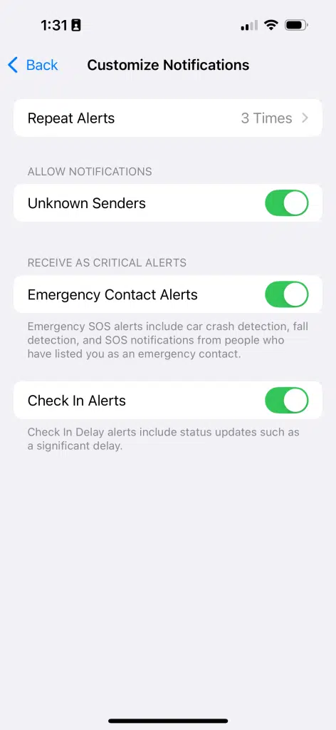 iPhone repeating text alerts — step 4