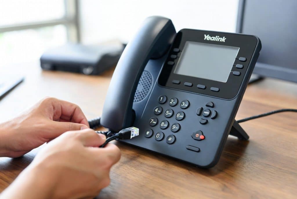 Yealink VoIP desk phone activation setup