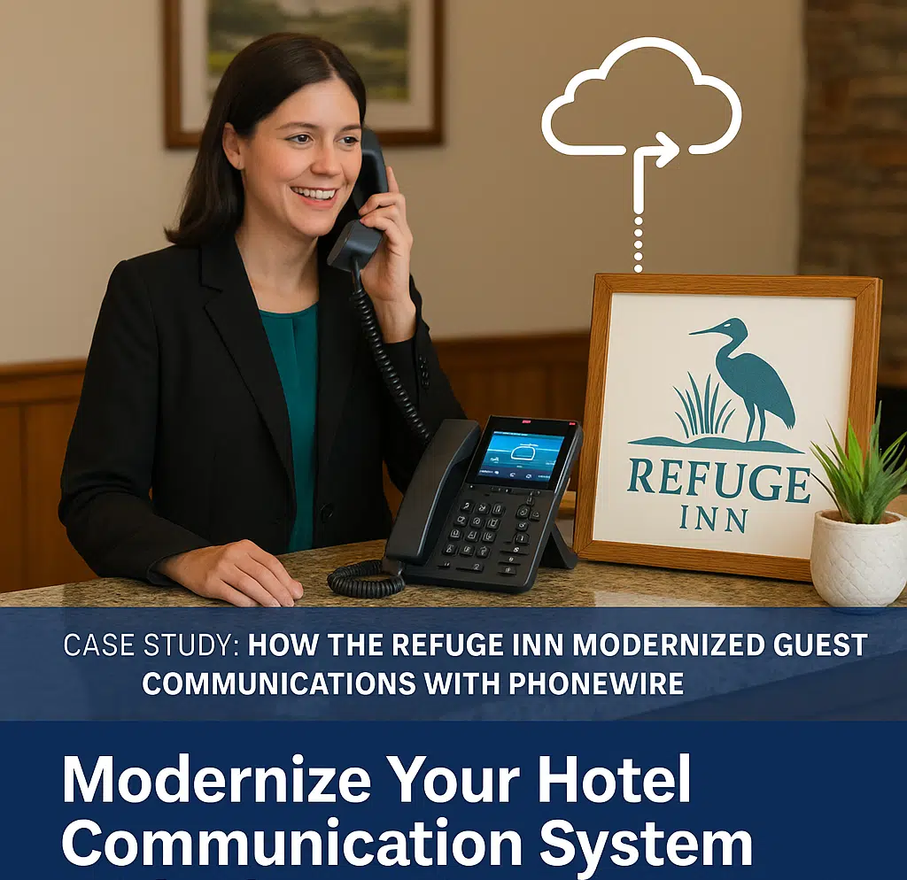 Case study: The Refuge Inn — Phonewire modernized guest communications across 72 rooms without replacing existing phone hardware