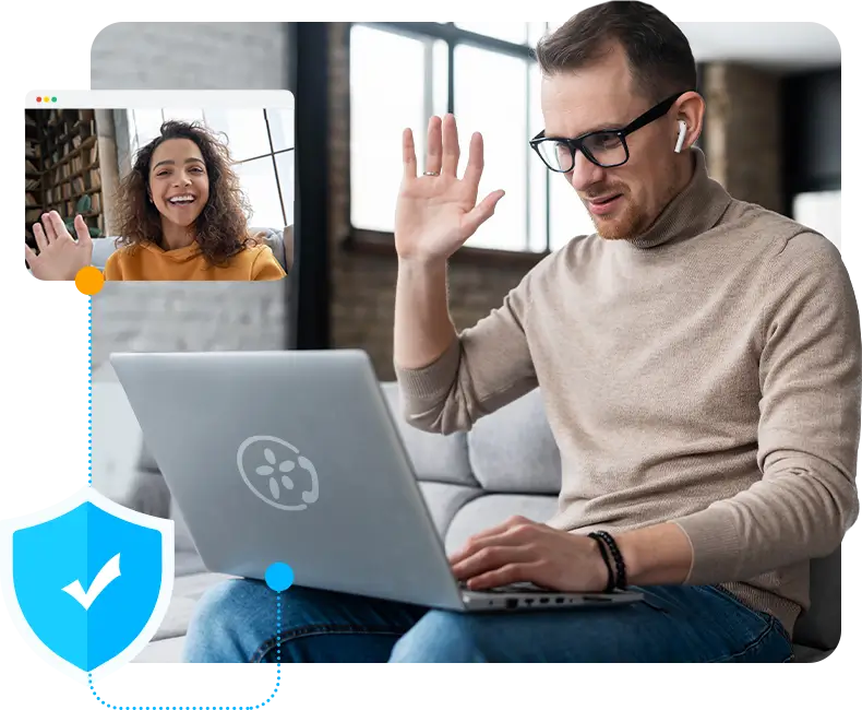 One-click remote access — secure business phone from any browser or device