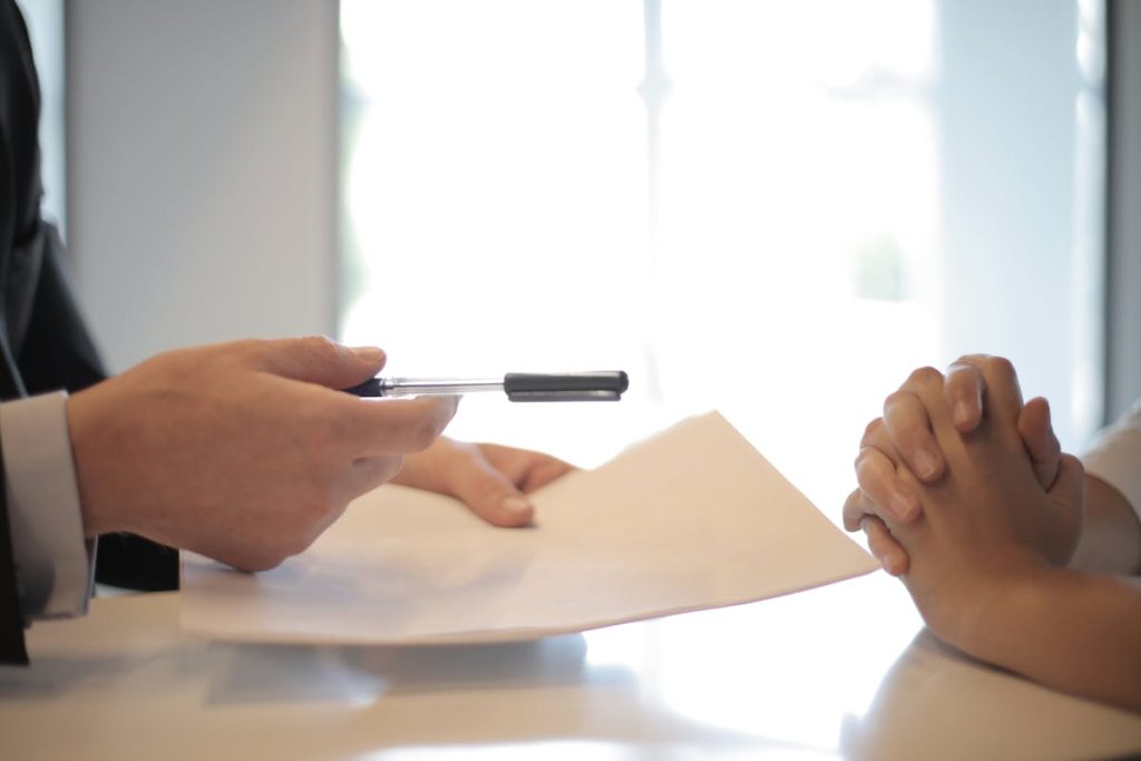 Business professional using an office phone