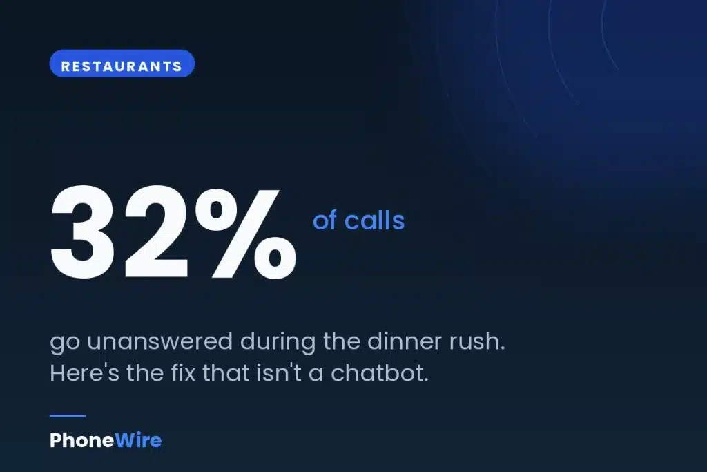 Restaurant staff member on the phone while checking order tickets during a busy shift